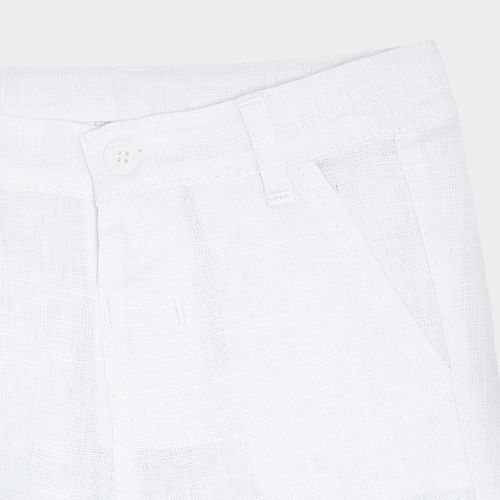 Calça Bebê Masculino Puro Linho - BRANCO