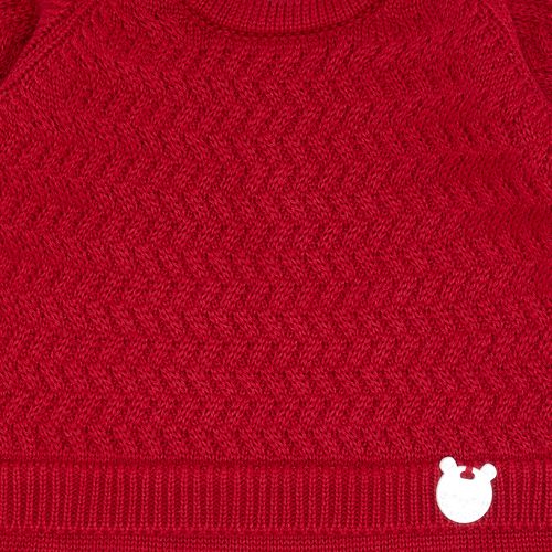 Conjunto Xale Bebê Feminino Macacão e Blusa Falsa Tijolinho - RED NIGHT