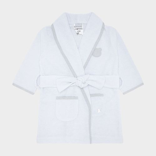 Roupão de Bebê Unissex Atoalhado - BRANCO