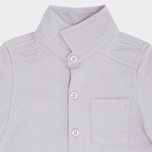 Camisa Bebê Masculina Malha Sirmione - CINZA