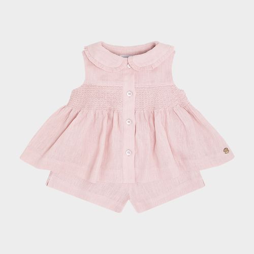Conjunto Bebê Feminino Puro Linho - ROSE