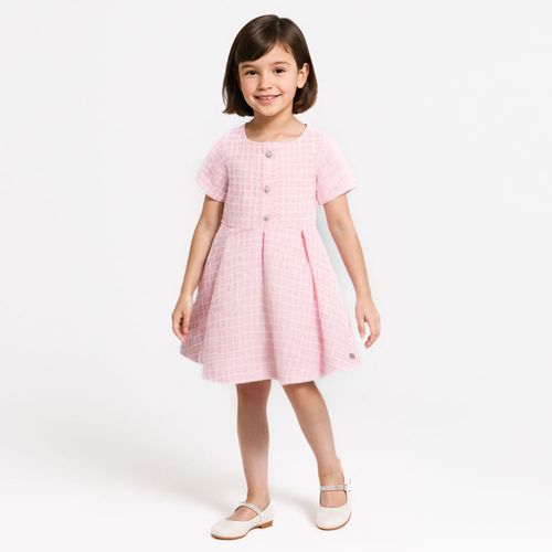 Vestido Infantil Feminino Tweed - ROSA
