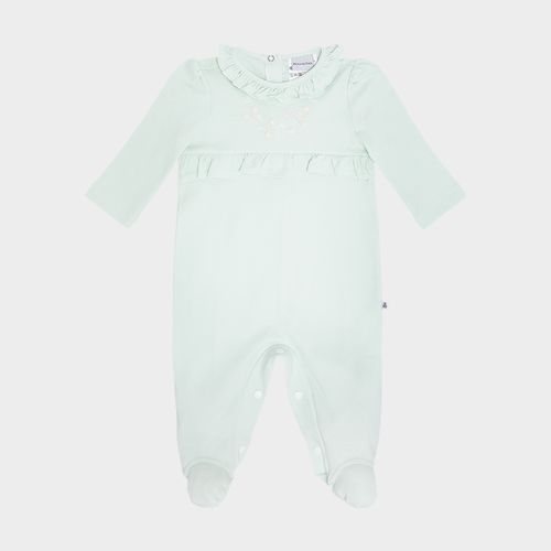 Macacão Bebê Feminino Egípcio Gold com Babado - VERDE