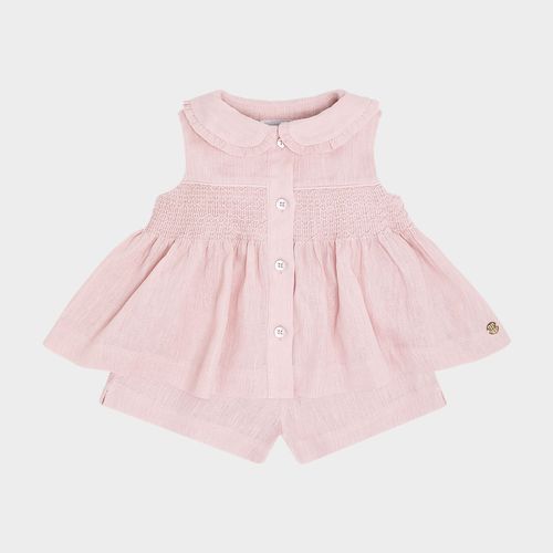 Conjunto Bebê Feminino Puro Linho - ROSE