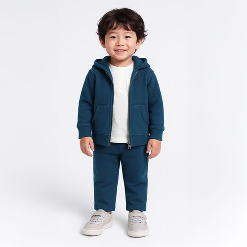 Conjunto Bebê Masculino Compact Fleece - AZUL