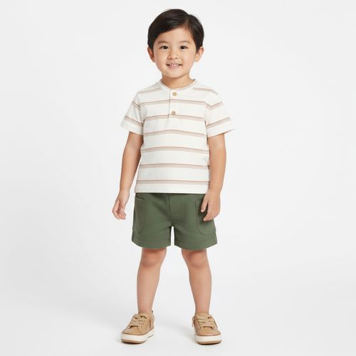 Conjunto Bebê Masculino Malha Listrada - VERDE