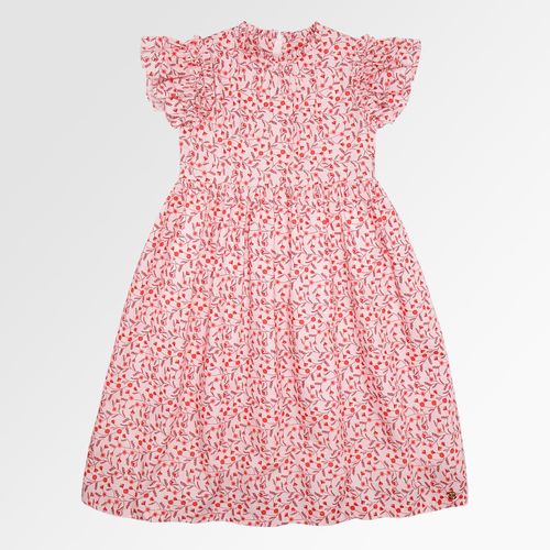 Vestido Infantil Feminino Algodão Egípcio Estampa Artsy - ROSA