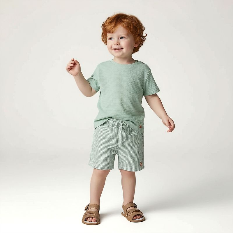Camiseta Bebe Masculina Malha Fisher - VERDE ref 02.02.1296_1030
