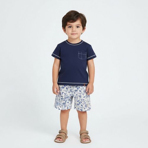 Camiseta Bebê Masculina Velutatto - AZUL MARINHO