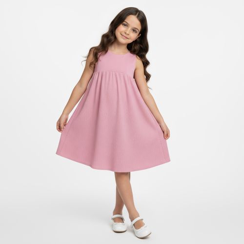 Vestido Infantil Feminino Atelier Plissado - ROSE