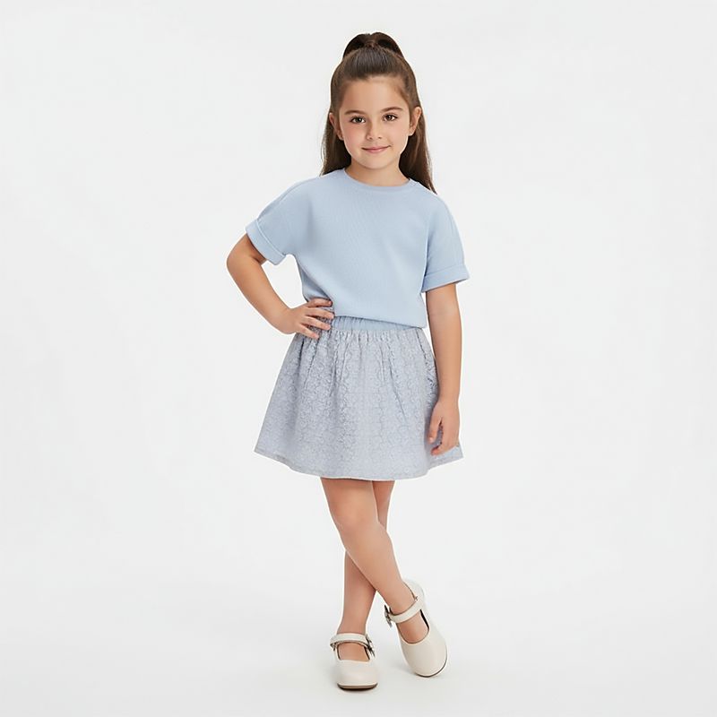 Camiseta Infantil Feminina Rugby - AZUL ref 02.01.1076_1023