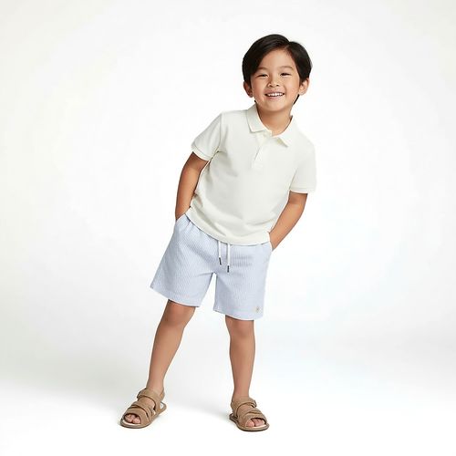 Bermuda Infantil Masculina Anaruga com Bolso - AZUL