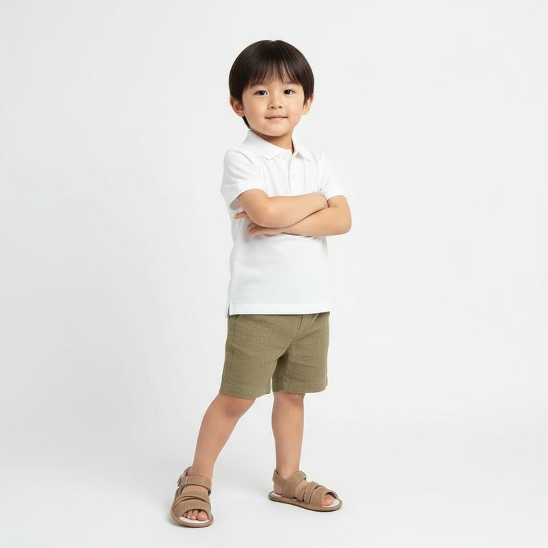 Camisa Polo Bebe Masculina Interlock Pima - BRANCO ref 02.02.1283_1010