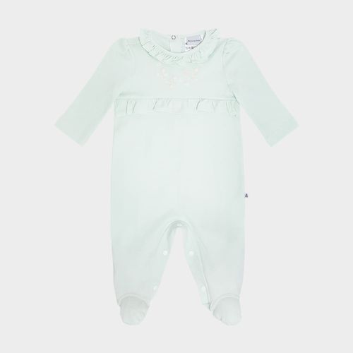 Macacão Bebê Feminino Egípcio Gold com Babado - VERDE