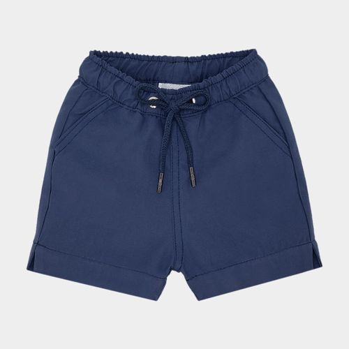 Bermuda de Praia de Bebê Masculina com Bolsos - AZUL JEANS