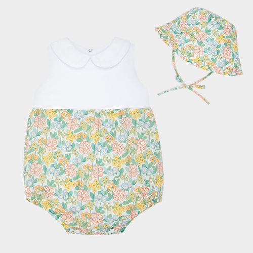 Romper de Bebê Feminino Algodão Sollar - AMARELO
