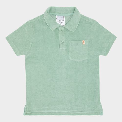 Polo Infantil Masculina Atoalhado - VERDE
