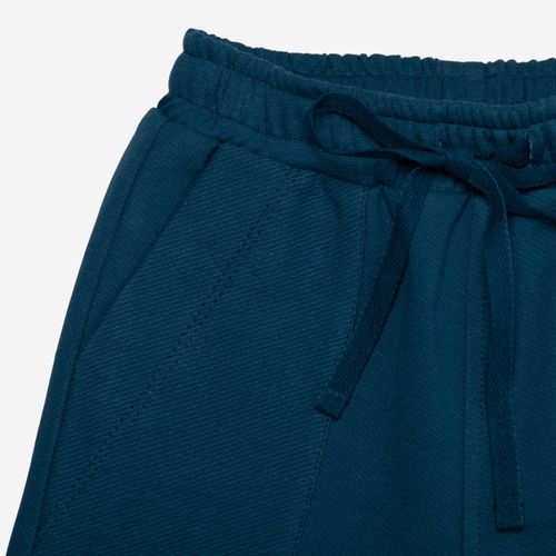 Bermuda Infantil Masculina Moletom Row - AZUL