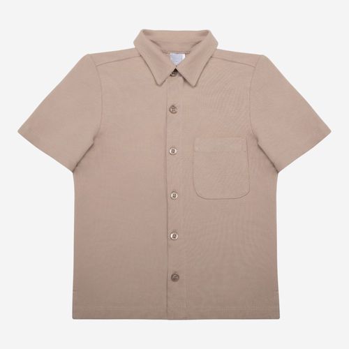 Camisa Bebê Masculina Piquet Cronos com Bolso - KAKI