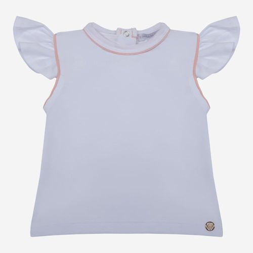 Camiseta Bebê Feminina Silky Cotton Egípcio - BRANCO