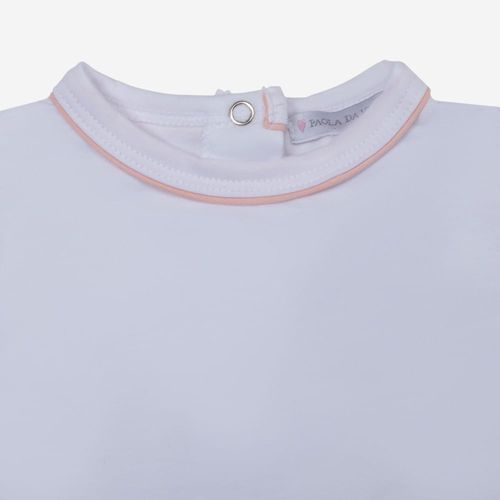 Camiseta Bebê Feminina Silky Cotton Egípcio - BRANCO