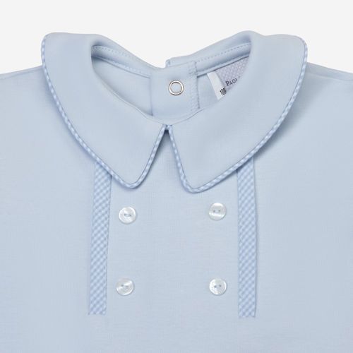 Macacão Bebê Masculino Algodão Egípcio Gold - AZUL BEBE