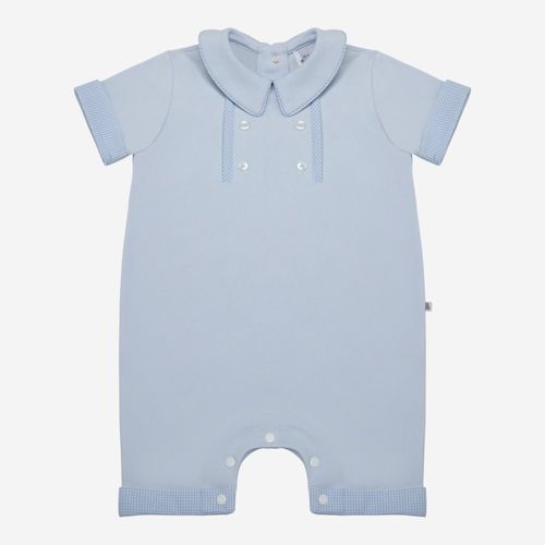 Macacão Bebê Masculino Algodão Egípcio Gold - AZUL BEBE