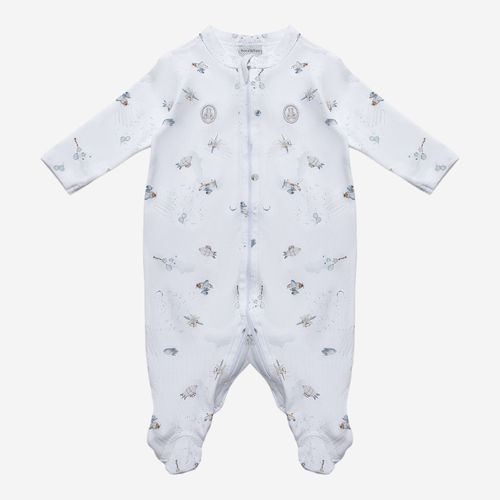 Macacão Bebê Masculino Gold com Zíper Estampa Lunare - AZUL