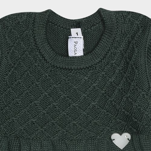 Saída de Maternidade Feminina Vestido Pala Losangos - EUCALYPTUS