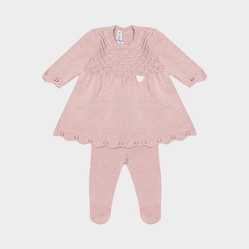 Saída de Maternidade Feminina Vestido Pala Losangos - ROSE UNA