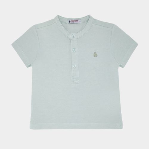 Camiseta Polo de Bebê Masculina Manga Curta Piquet - VERDE