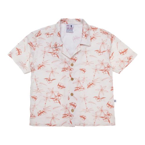 Camisa Infantil Masculina Manga Curta Coqueiros - CRU