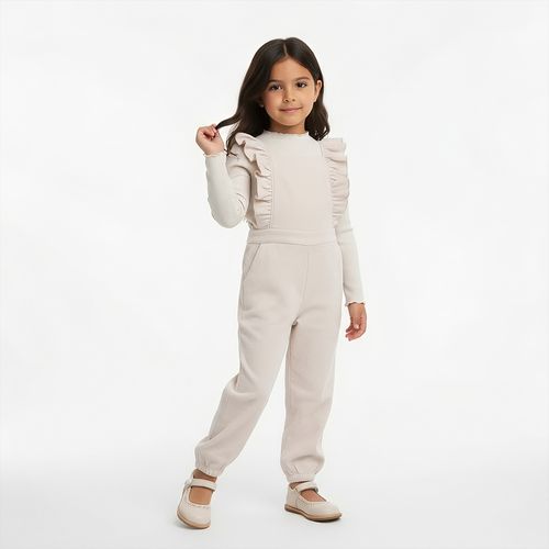 Jardineira Infantil Feminina Viscolinho - KAKI