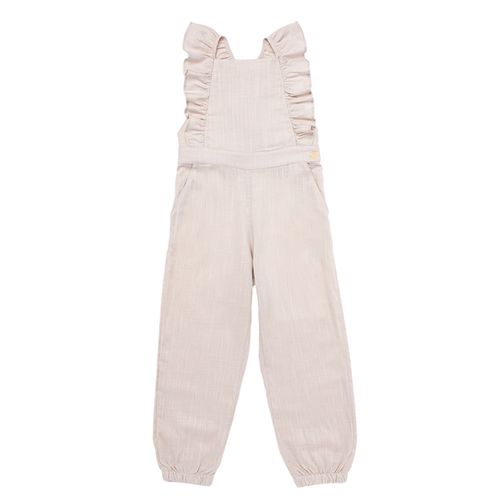 Jardineira Infantil Feminina Viscolinho - KAKI