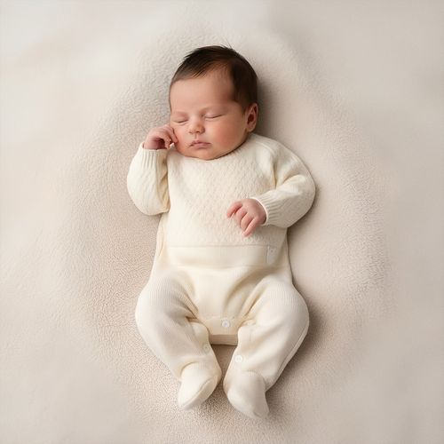 Conjunto Xale Bebê Feminino Macacão e Blusa Falsa Tijolinho - AMARELO PO