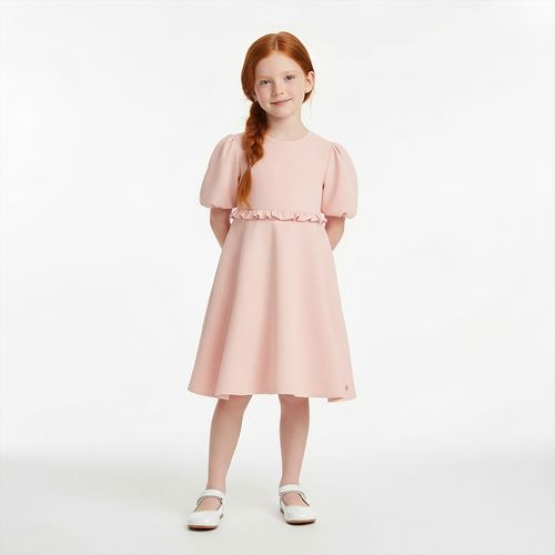 Vestido Infantil Feminino Alf Dolomites com Manga Bufante - ROSE