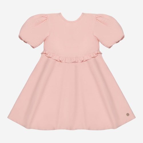 Vestido Infantil Feminino Alf Dolomites com Manga Bufante - ROSE