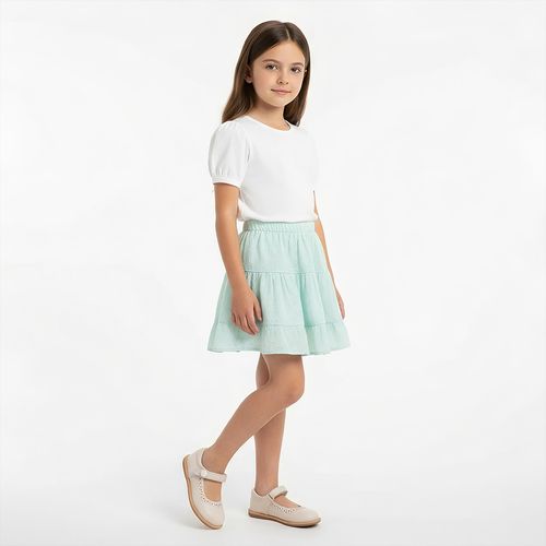 Saia Infantil Feminina Romantic Laise - VERDE