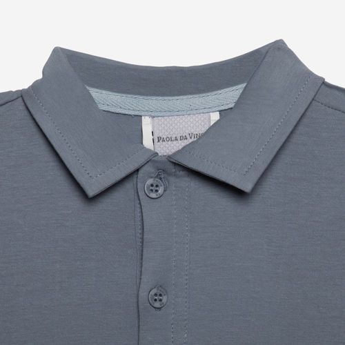 Camiseta Bebê Masculina Malha Pima - AZUL JEANS