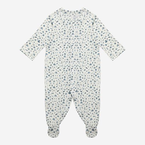 Macacão Bebê Masculino Liberty Acampamento - AZUL
