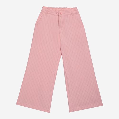 Calça Infantil Feminina Risca de Giz - ROSA