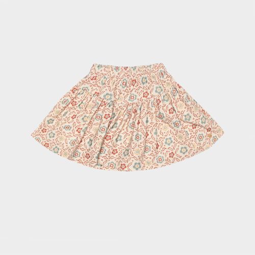 Saia Infantil Feminina Veludo Estampada - CRU