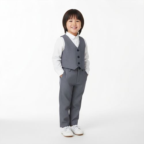 Conjunto de Bebê Masculino Alfaiataria com Camisa Body - AZUL MARINHO