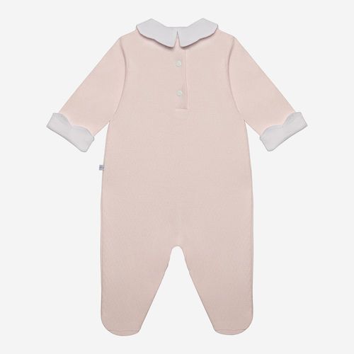 Macacão Bebê Feminino Dadinho com Gola - ROSA