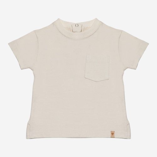 Camiseta Bebê Masculina Malha com Bolso - OFF WHITE
