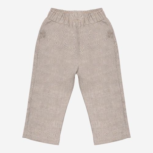 Calça Bebê Masculina Puro Linho Carrot - KAKI