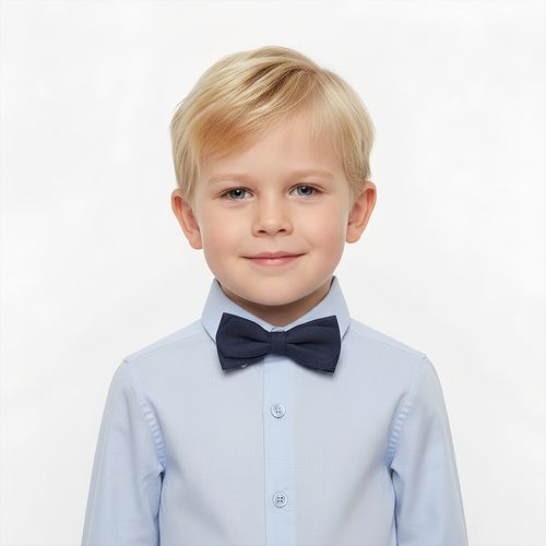 Gravata Borboleta Bebê Masculina Linen Fresh - AZUL MARINHO