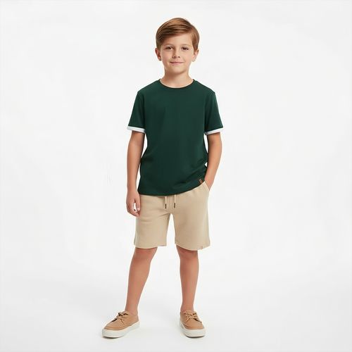 Camiseta Infantil Masculina Malha Midas - VERDE