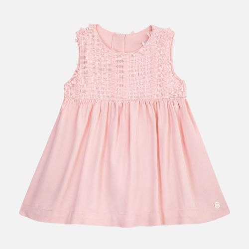 Vestido Bebê Feminino Tule Paetê - ROSA