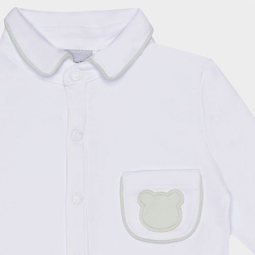 Macacão Bebê Unissex Algodão Egípcio Gold com Friso Contrastante - VERDE